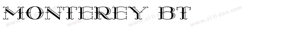 Monterey BT字体转换